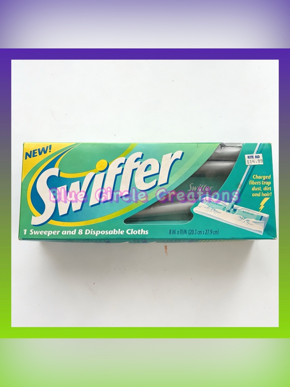 Swiffer Original Sweeper Starter Kit Vintage Package Brand New